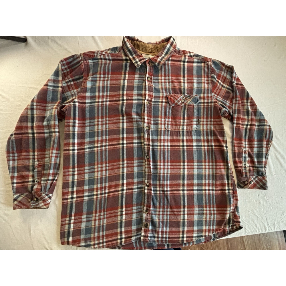 Legendary Whitetails Buck Camp Flannel Shirt Men’s 3XT Corduroy Collar Plaid